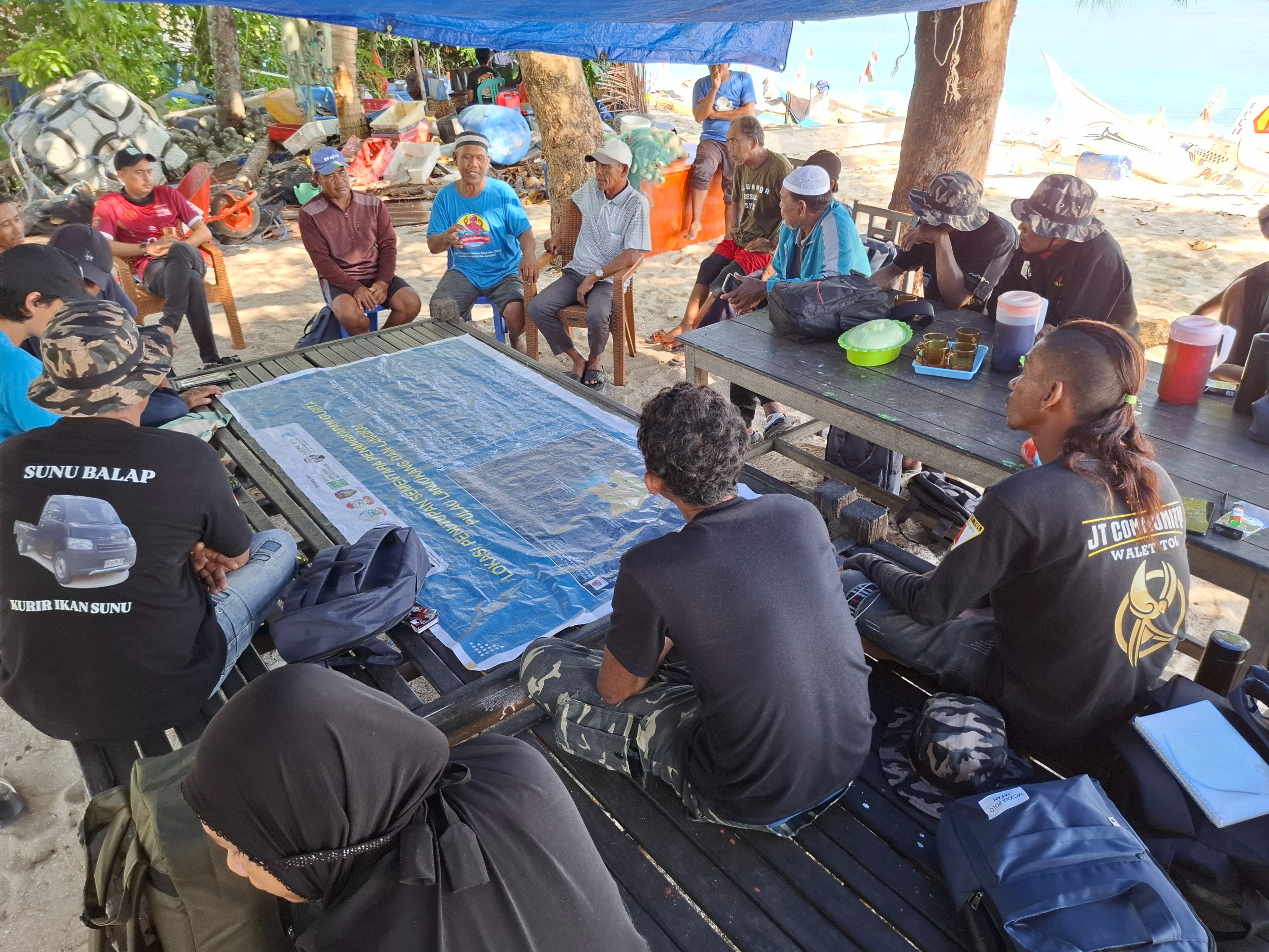 Nelayan Pulau Bonetambu kunjungan belajar ke Pulau Langkai dan Lanjukang Kota Makassar (6)